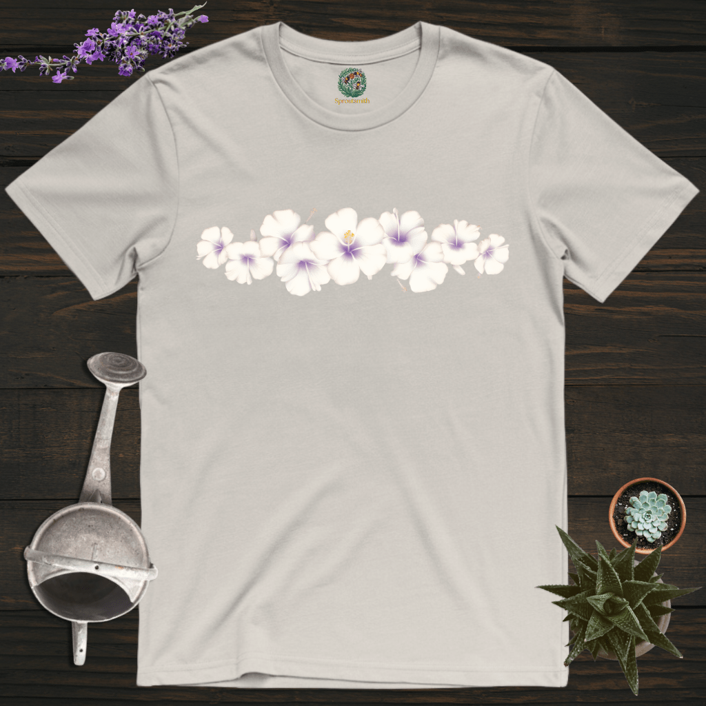 Sproutsmith T-Shirt Ice Grey / S Hibiscus Heaven T-Shirt