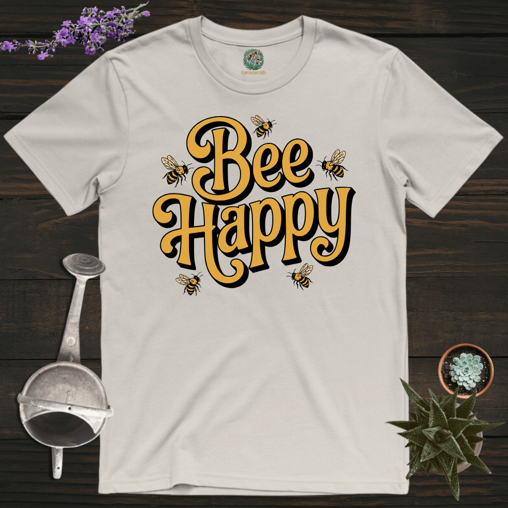 Sproutsmith T-Shirt Ice Grey / S Just Bee Happy T-Shirt