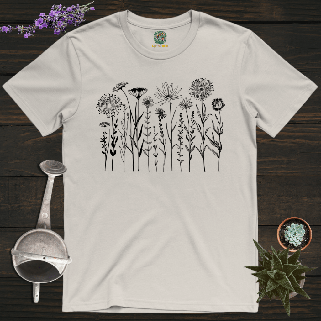 Sproutsmith T-Shirt Ice Grey / S Midnight Garden T-Shirt