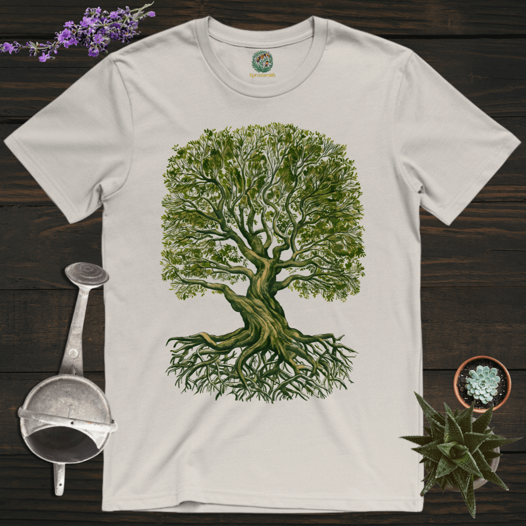 Sproutsmith T-Shirt Ice Grey / S Monochrome Tree T-Shirt