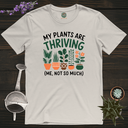 Sproutsmith T-Shirt Ice Grey / S My Plants Are Thriving T-Shirt