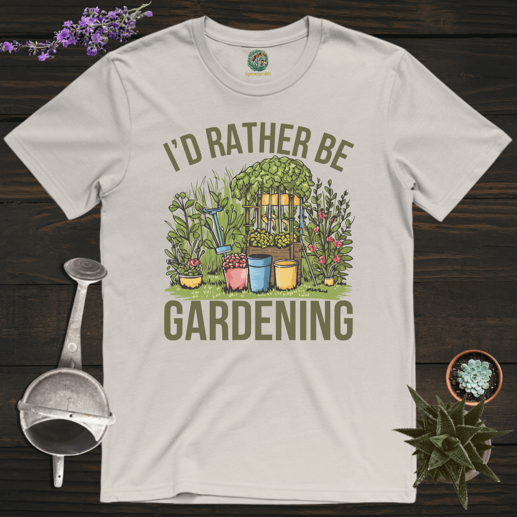 Sproutsmith T-Shirt Ice Grey / S Rather Be Gardening T-Shirt