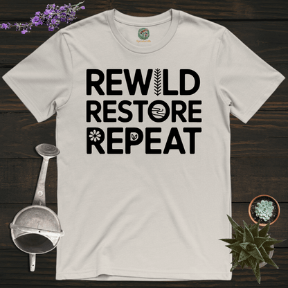 Sproutsmith T-Shirt Ice Grey / S Rewild Restore Repeat T-Shirt
