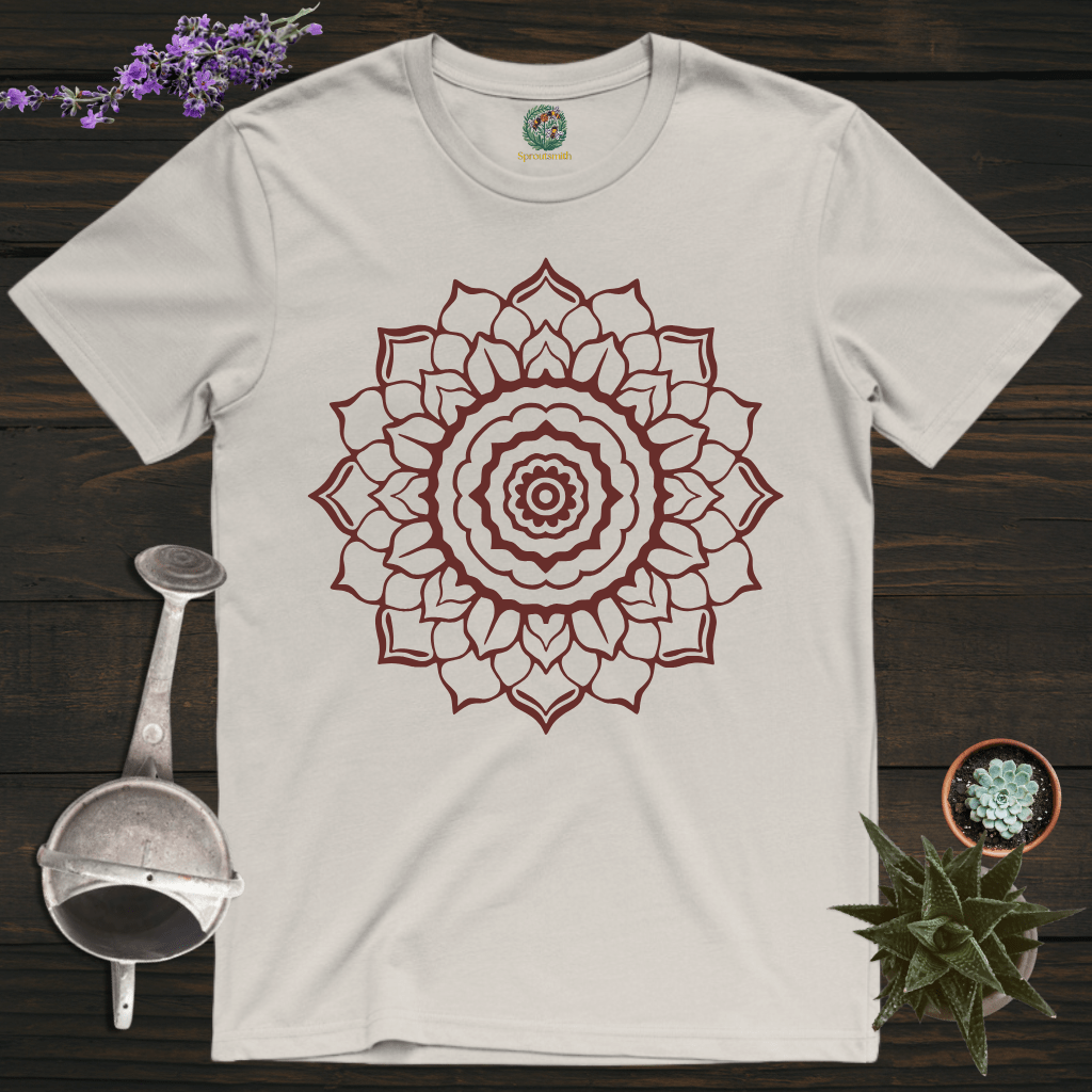 Sproutsmith T-Shirt Ice Grey / S Rose Mandala T-Shirt