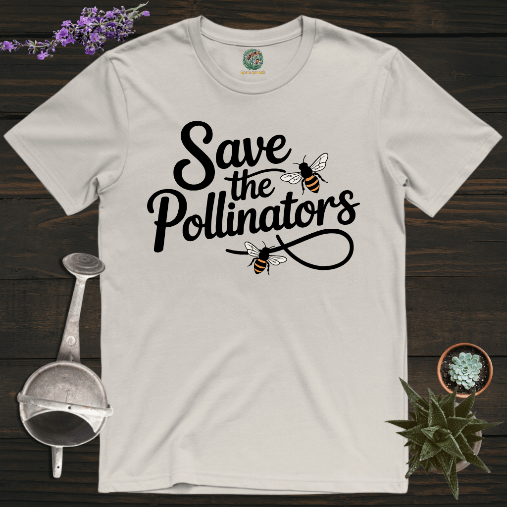 Sproutsmith T-Shirt Ice Grey / S Save the Pollinators T-Shirt
