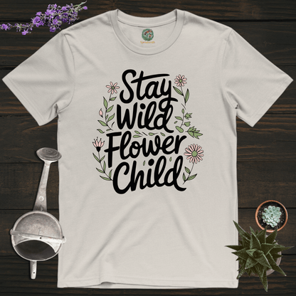 Sproutsmith T-Shirt Ice Grey / S Stay Wild Flower Child T-Shirt