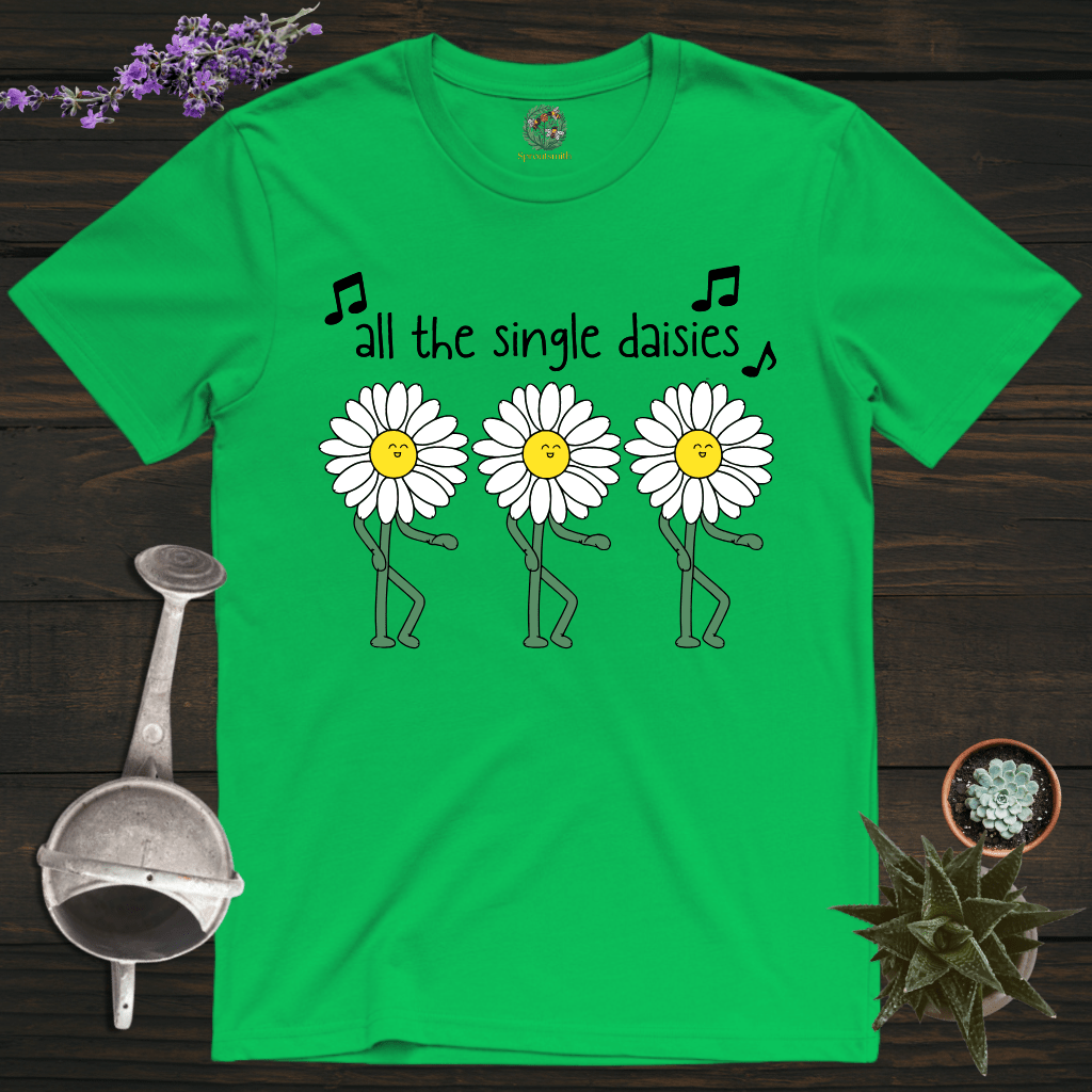 Sproutsmith T-Shirt Irish Green / S All the Single Daisies T-Shirt