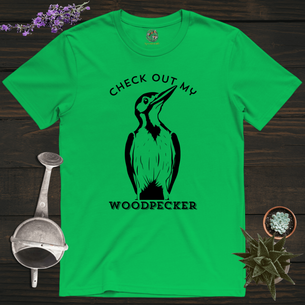 Sproutsmith T-Shirt Irish Green / S Check out My Woodpecker T-Shirt