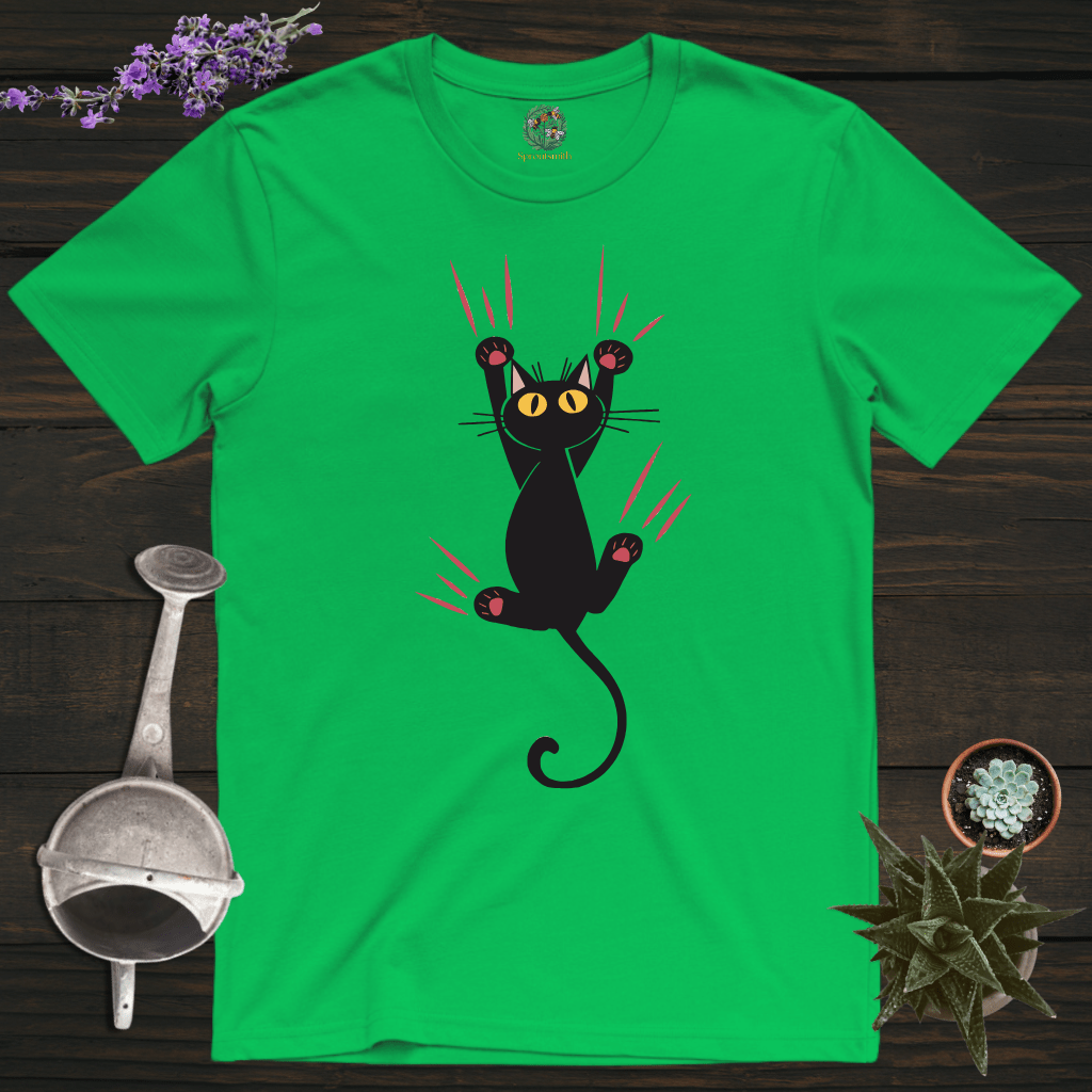 Sproutsmith T-Shirt Irish Green / S Don't Let Go Cat T-Shirt