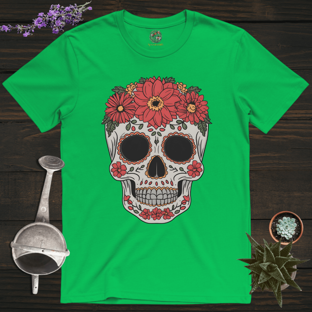 Sproutsmith T-Shirt Irish Green / S Floral Skull T-Shirt