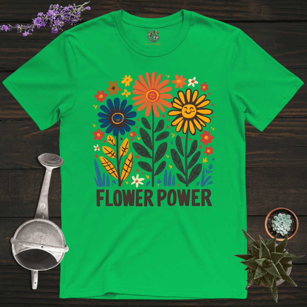 Sproutsmith T-Shirt Irish Green / S Flower Power T-Shirt