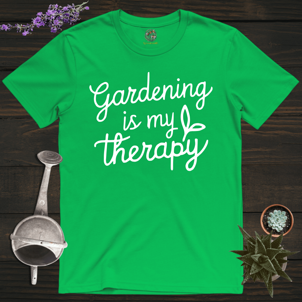 Sproutsmith T-Shirt Irish Green / S Gardening is my Therapy T-Shirt