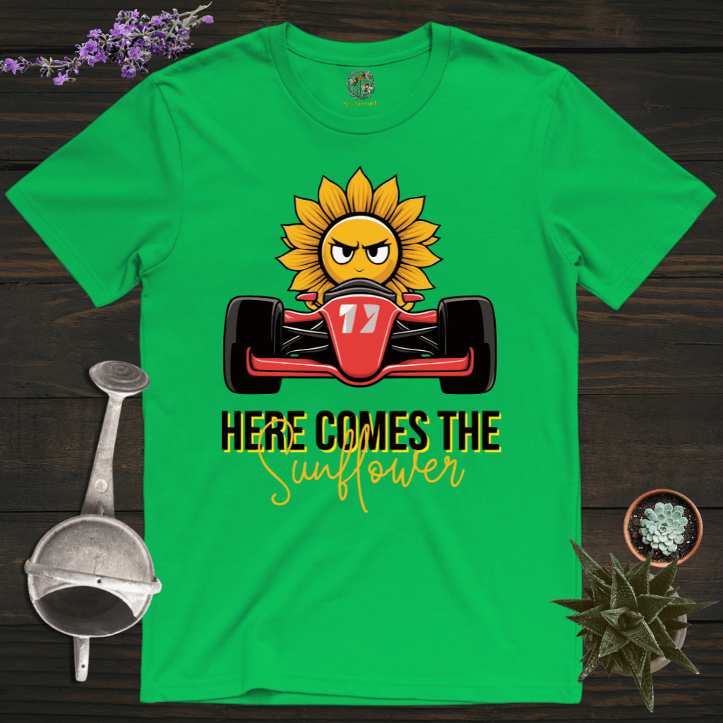 Sproutsmith T-Shirt Irish Green / S Here Comes the Sunflower T-Shirt