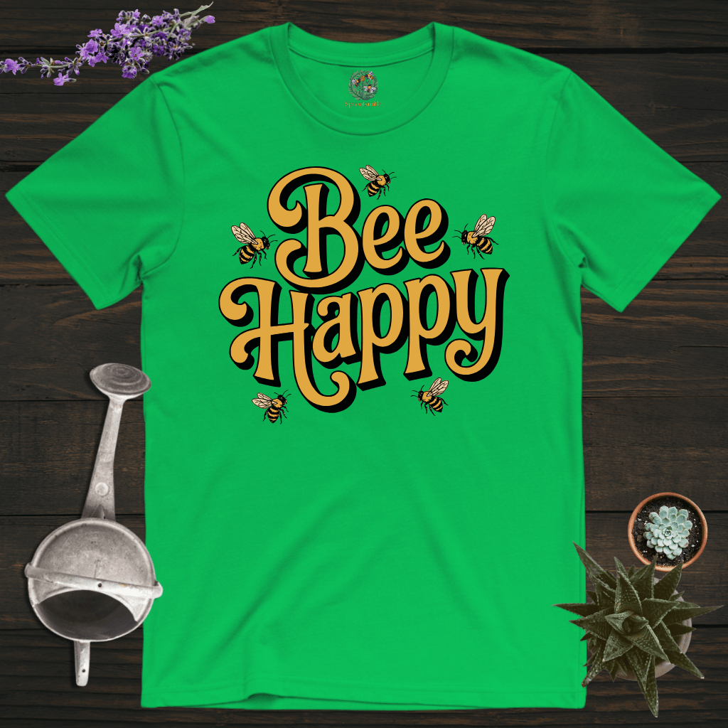 Sproutsmith T-Shirt Irish Green / S Just Bee Happy T-Shirt