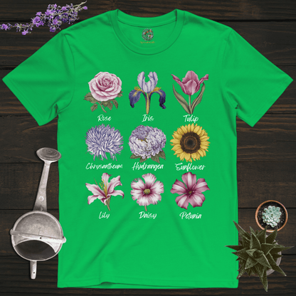 Sproutsmith T-Shirt Irish Green / S Nine Flowers T-Shirt