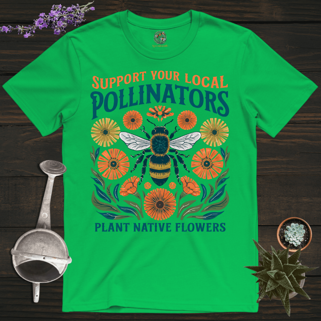 Sproutsmith T-Shirt Irish Green / S Plant Native Flowers T-Shirt