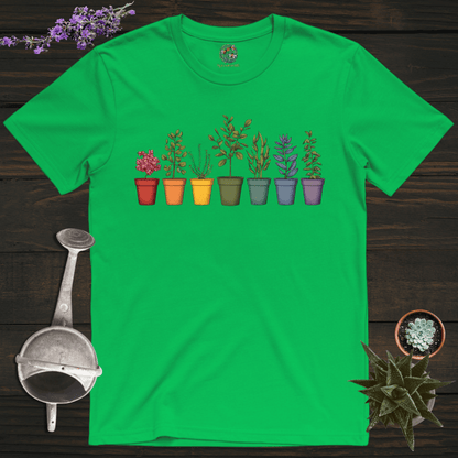 Sproutsmith T-Shirt Irish Green / S Rainbow Plant Pots T-Shirt