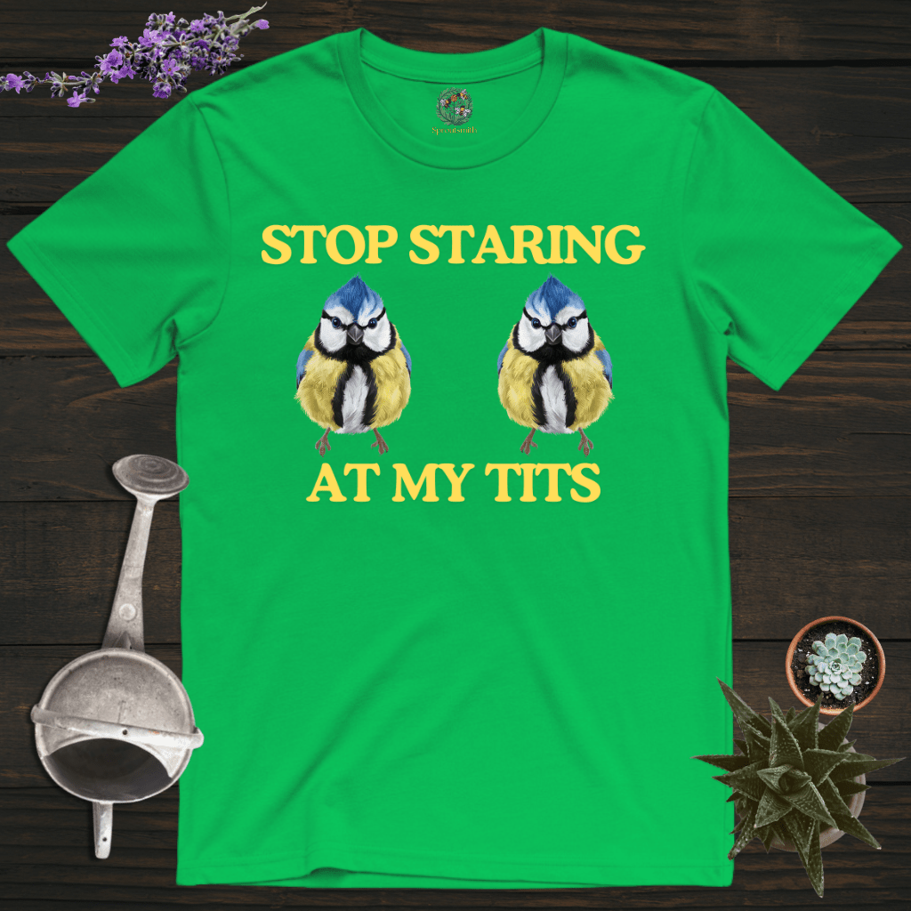 Sproutsmith T-Shirt Irish Green / S Stop Staring at My Tits T-Shirt