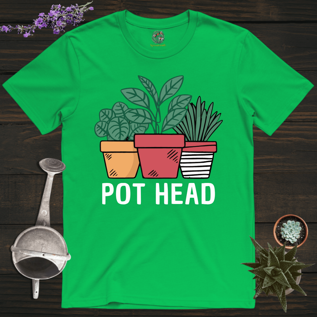 Sproutsmith T-Shirt Irish Green / S The Pot Head T-Shirt