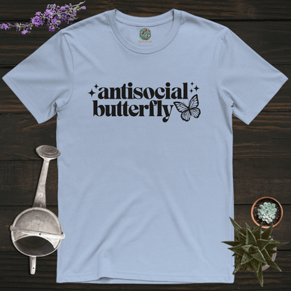 Sproutsmith T-Shirt Light Blue / S Antisocial Butterfly T-Shirt