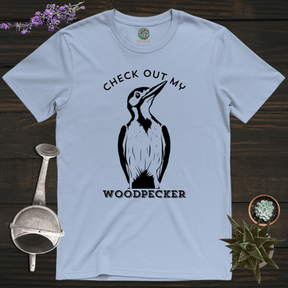 Sproutsmith T-Shirt Light Blue / S Check out My Woodpecker T-Shirt
