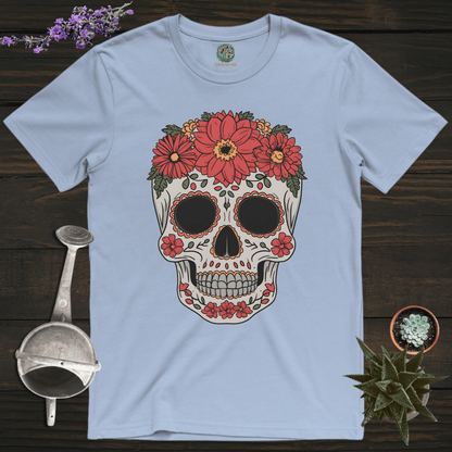 Sproutsmith T-Shirt Light Blue / S Floral Skull T-Shirt