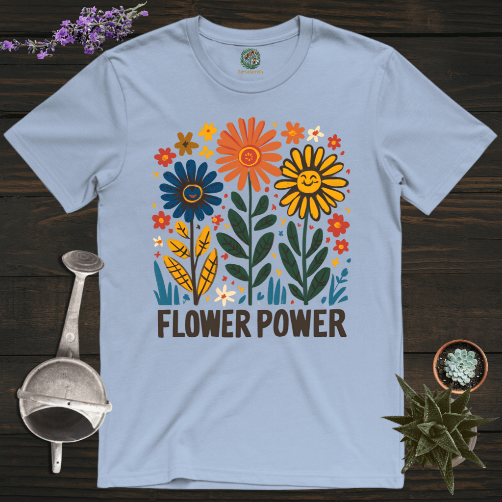 Sproutsmith T-Shirt Light Blue / S Flower Power T-Shirt