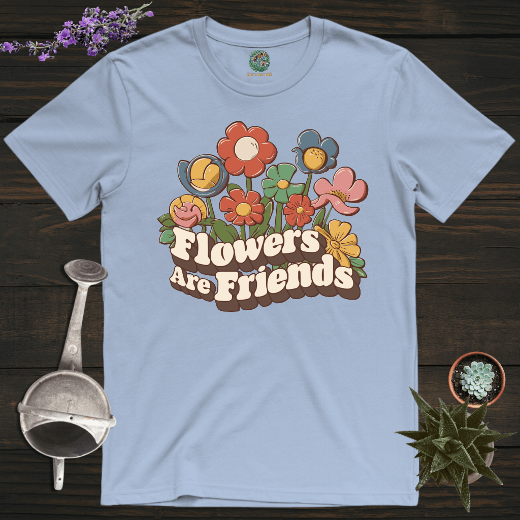 Sproutsmith T-Shirt Light Blue / S Flowers Are Friends T-Shirt