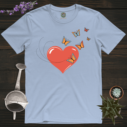 Sproutsmith T-Shirt Light Blue / S Heart Flutter T-Shirt