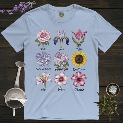 Sproutsmith T-Shirt Light Blue / S Nine Flowers T-Shirt