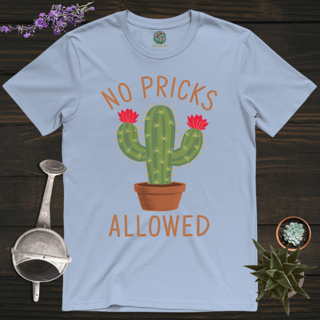 Sproutsmith T-Shirt Light Blue / S No Pricks Allowed Cactus T-Shirt