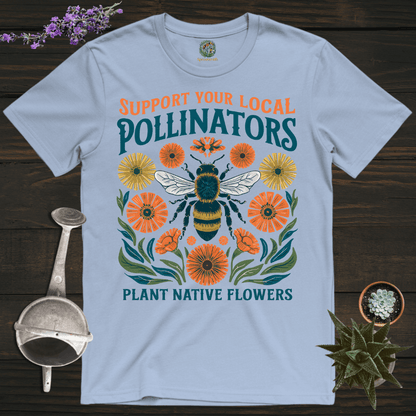 Sproutsmith T-Shirt Light Blue / S Plant Native Flowers T-Shirt