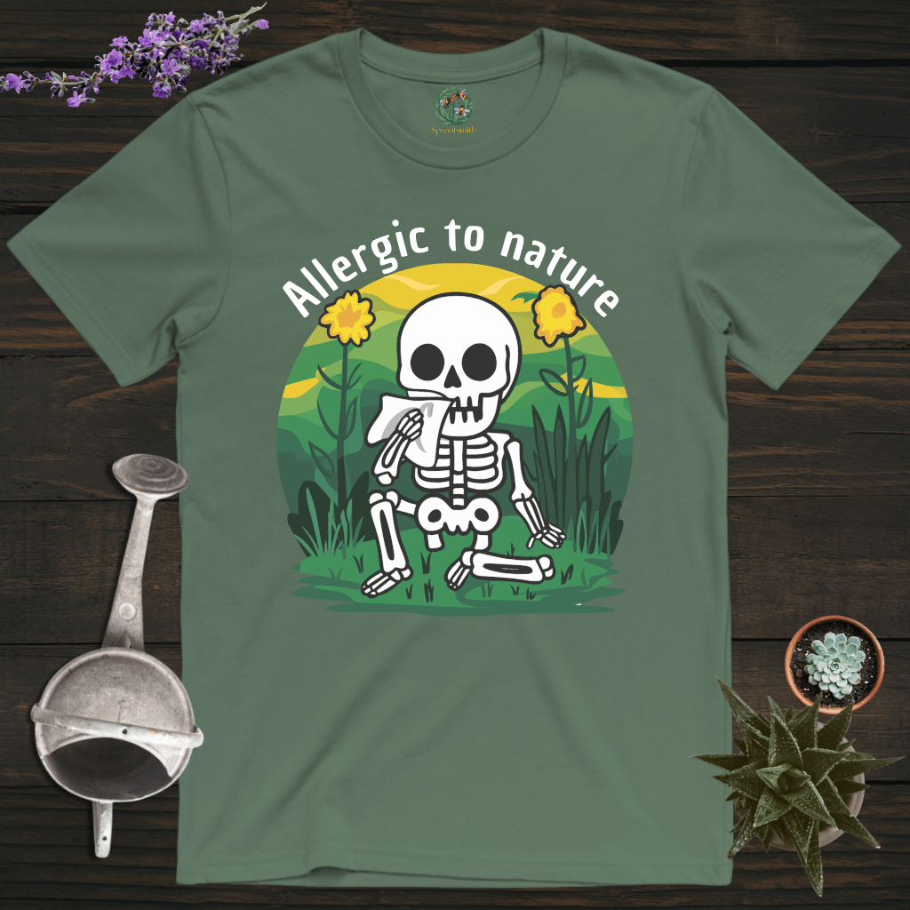 Sproutsmith T-Shirt Military Green / S Allergic to Nature T-Shirt