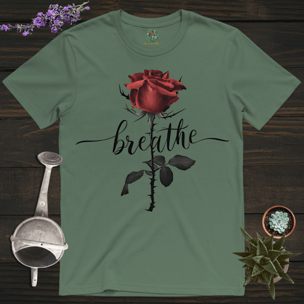 Sproutsmith T-Shirt Military Green / S Breathe Rose T-Shirt
