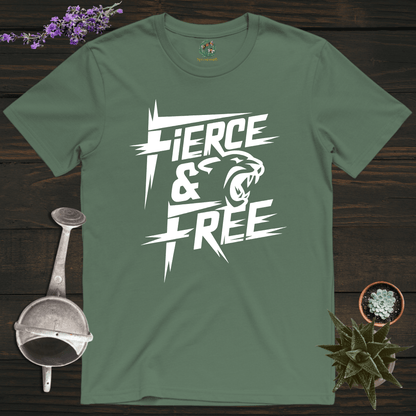 Sproutsmith T-Shirt Military Green / S Fierce and Free T-Shirt