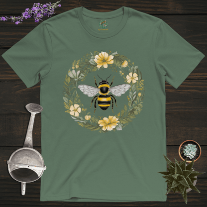 Sproutsmith T-Shirt Military Green / S Floral Bee T-Shirt