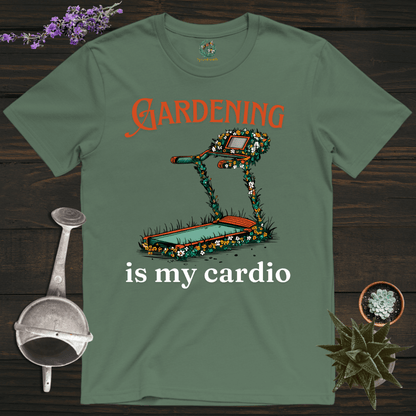 Sproutsmith T-Shirt Military Green / S Gardening Is My Cardio T-Shirt