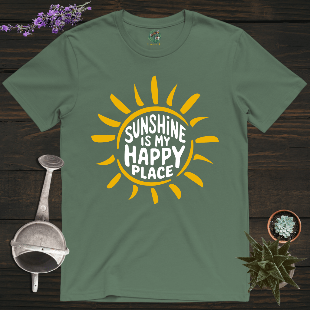 Sproutsmith T-Shirt Military Green / S Happy Place T-Shirt