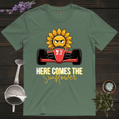 Sproutsmith T-Shirt Military Green / S Here Comes the Sunflower T-Shirt