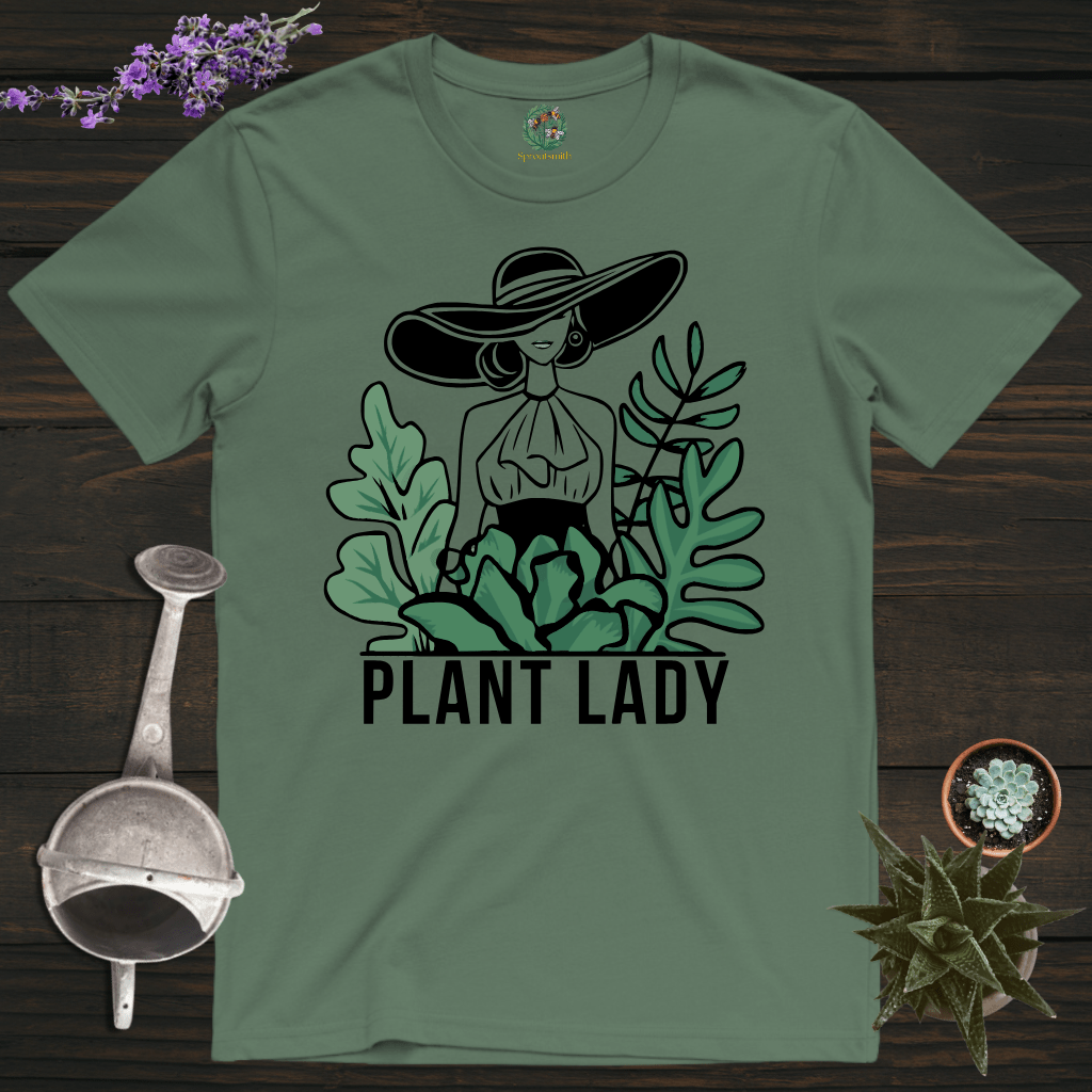 Sproutsmith T-Shirt Military Green / S Plant Lady T-Shirt
