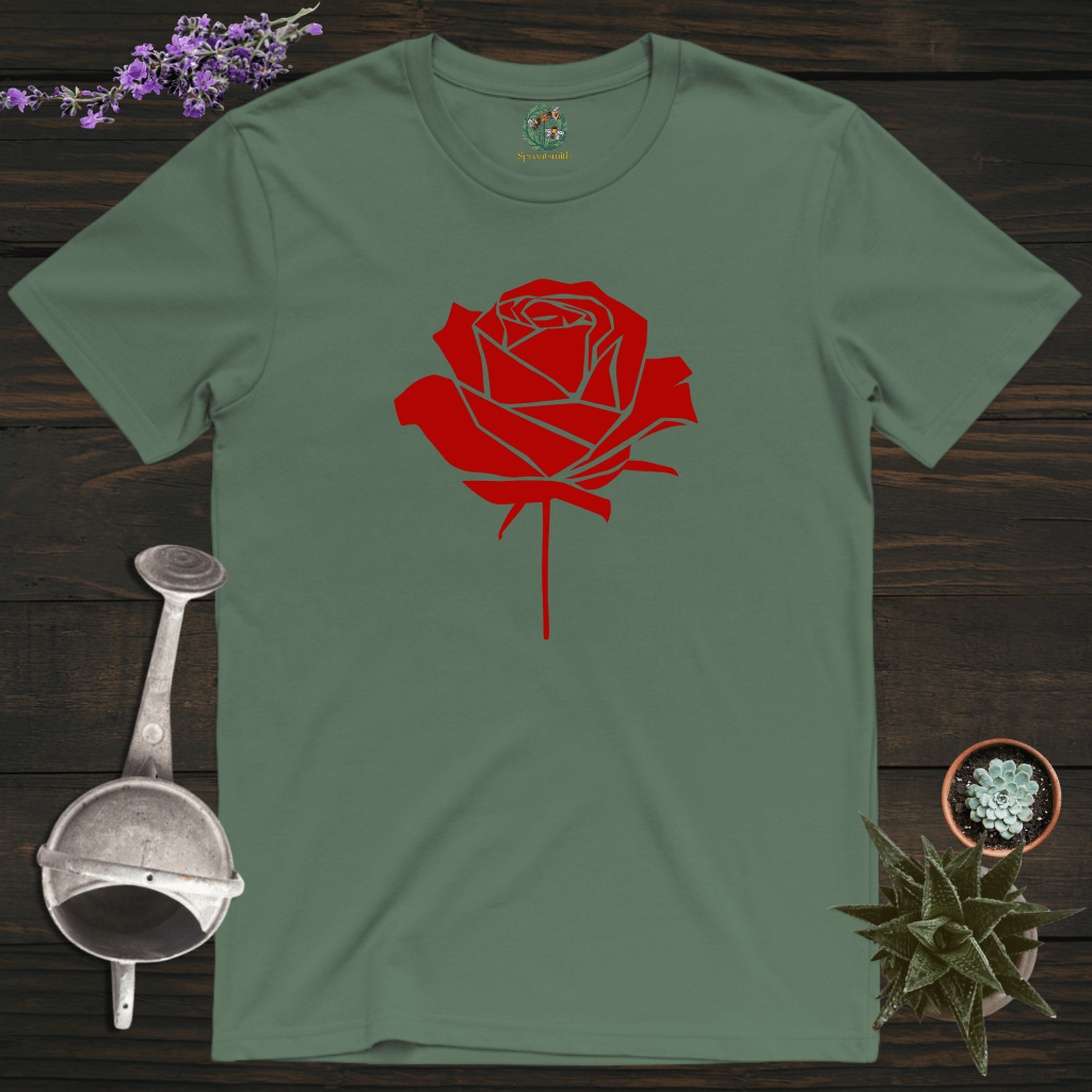 Sproutsmith T-Shirt Military Green / S Rose T-Shirt