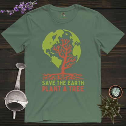 Sproutsmith T-Shirt Military Green / S Save the Earth T-Shirt