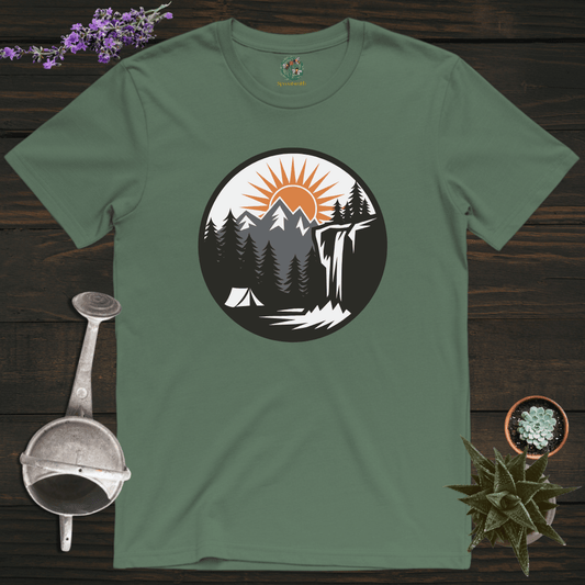 Sproutsmith T-Shirt Military Green / S Sunset at Camp T-Shirt