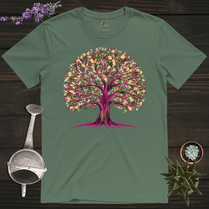 Sproutsmith T-Shirt Military Green / S Vibrant Tree T-Shirt