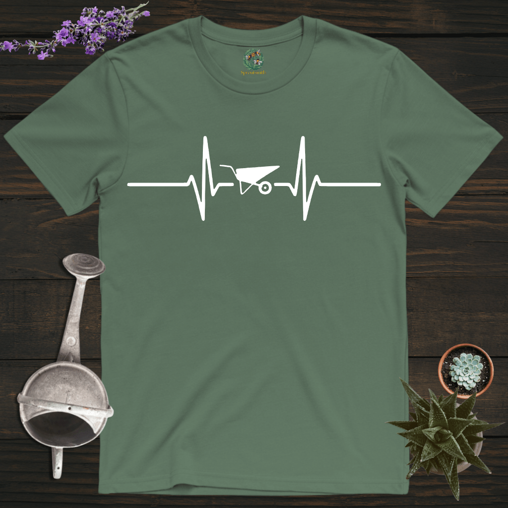 Sproutsmith T-Shirt Military Green / S Wheelbarrow Heartbeat T-Shirt
