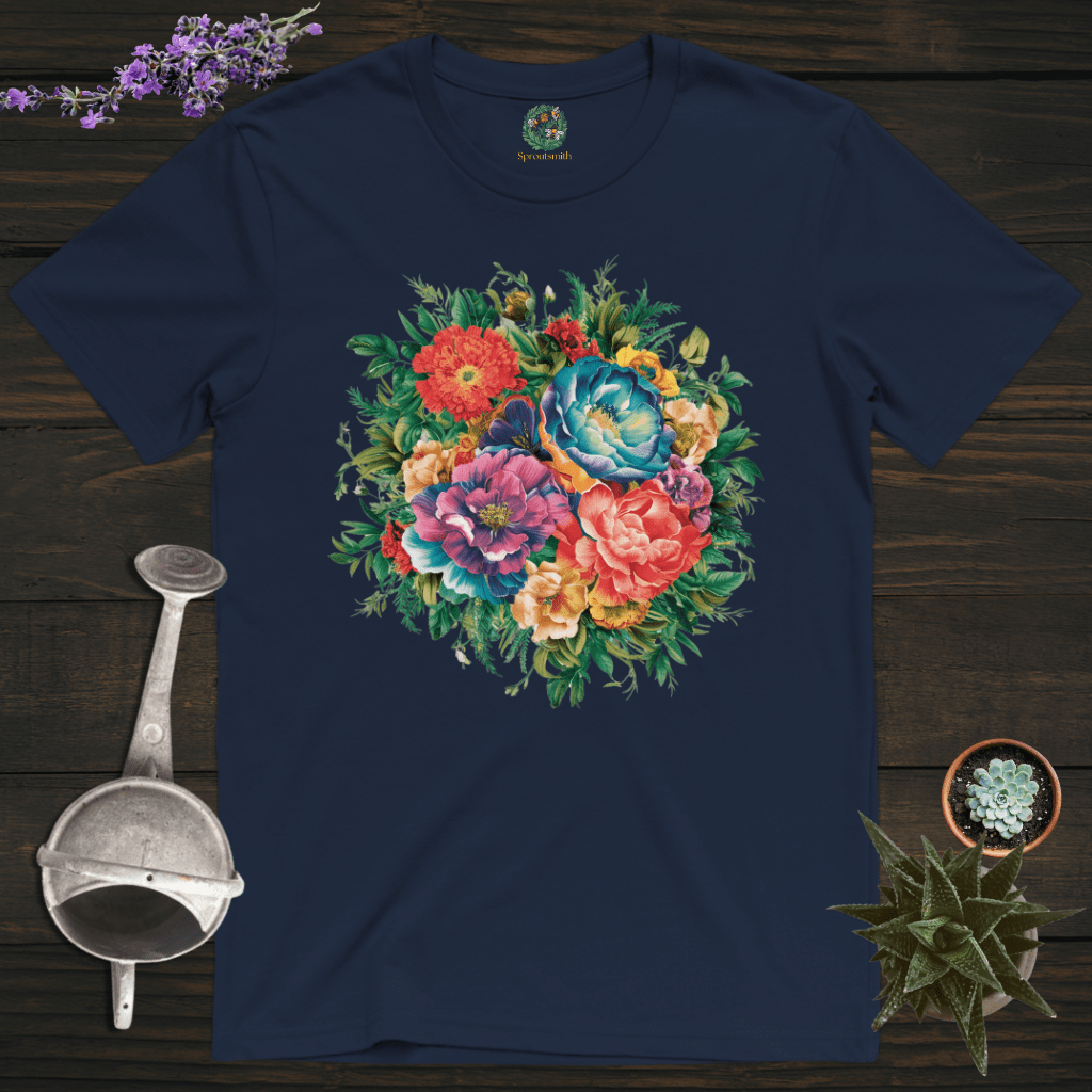 Sproutsmith T-Shirt Navy / S Blooming Flowers T-Shirt