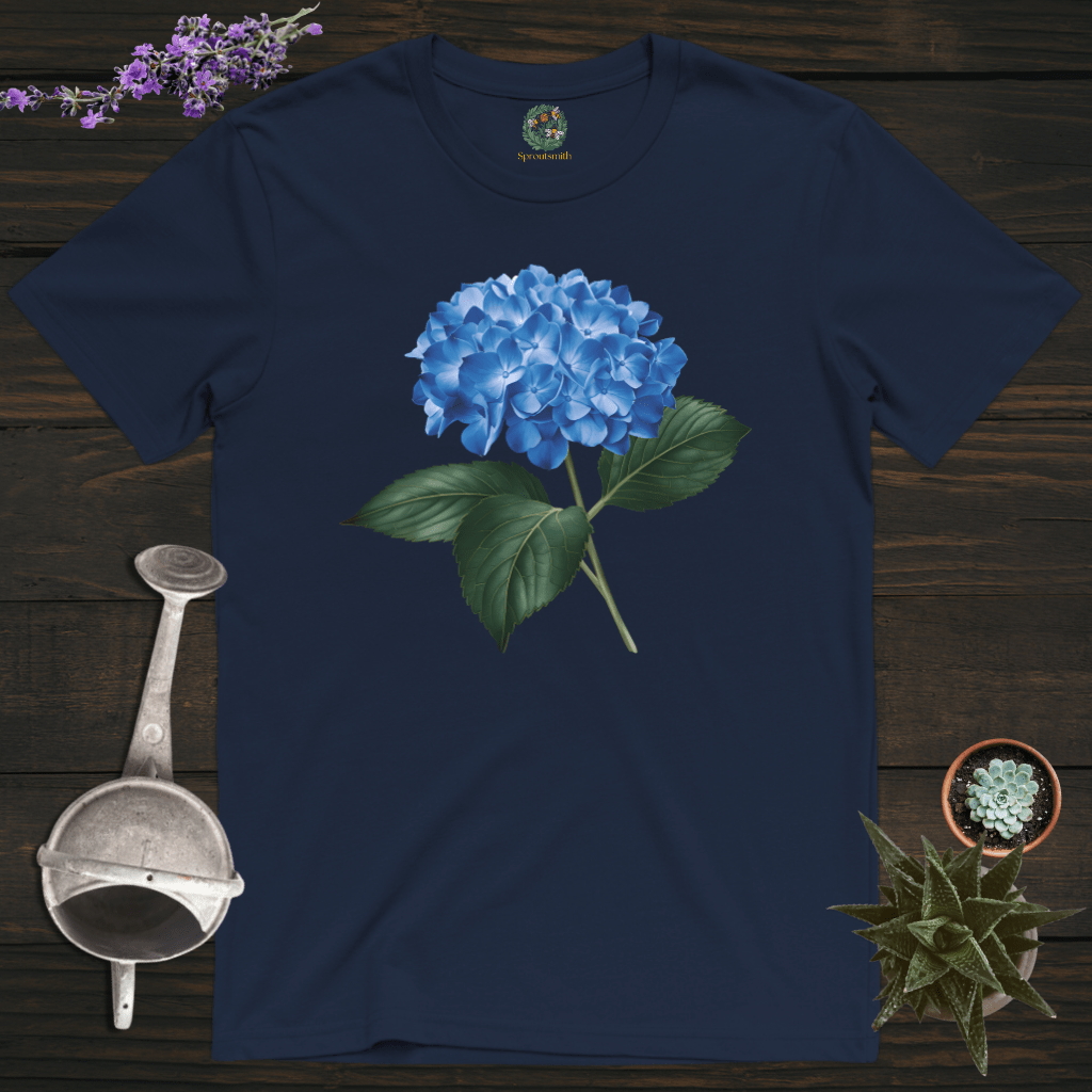 Sproutsmith T-Shirt Navy / S Blue Hydrangea T-Shirt