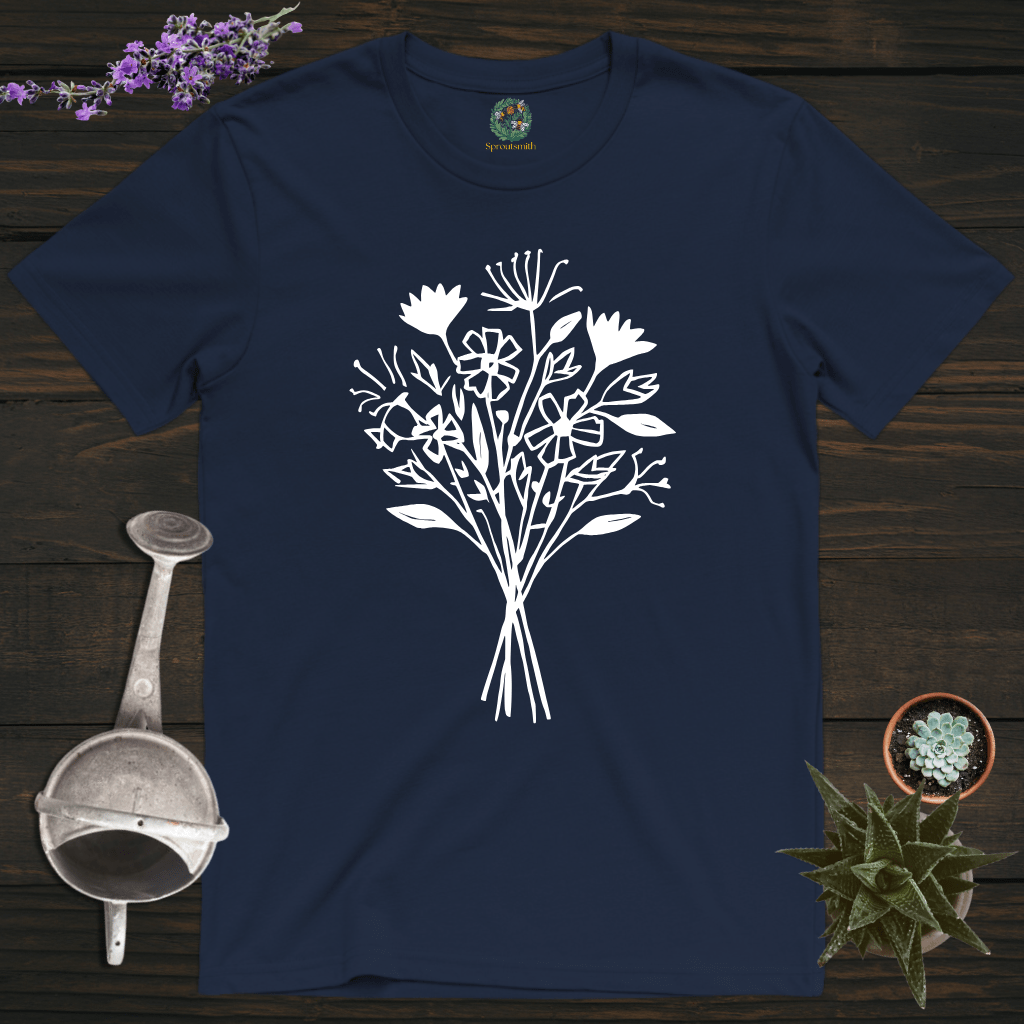 Sproutsmith T-Shirt Navy / S Bouquet T-Shirt