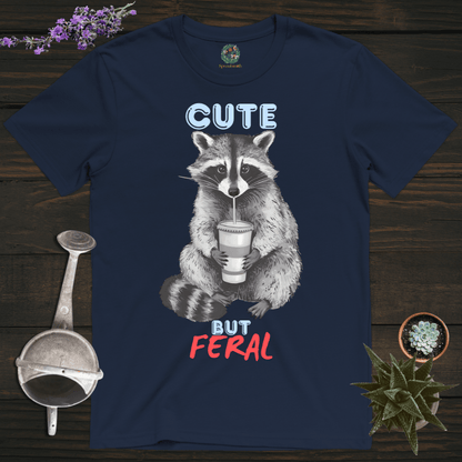 Sproutsmith T-Shirt Navy / S Cute But Feral T-Shirt