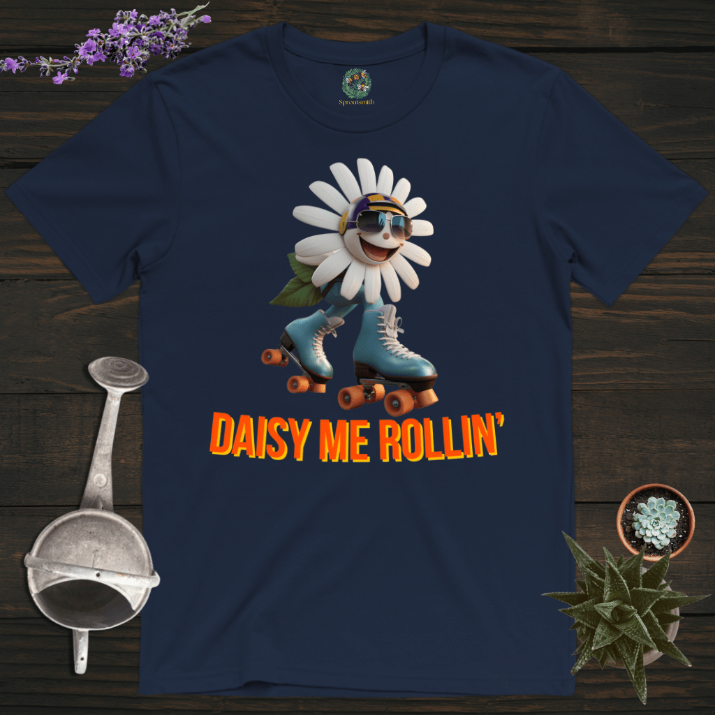 Sproutsmith T-Shirt Navy / S Daisy Me Rollin' T-Shirt